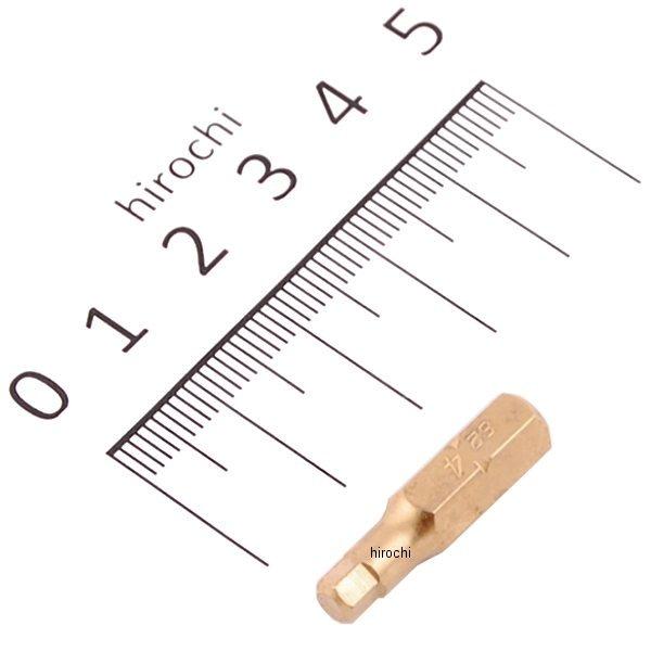 1/4インチ チタンコーティングヘックスビット 4mm