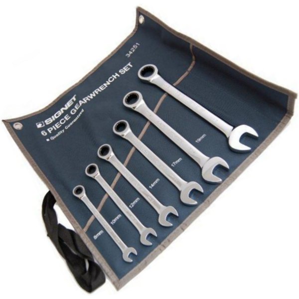 6PC mm ギアレンチセット ポーチ入リ