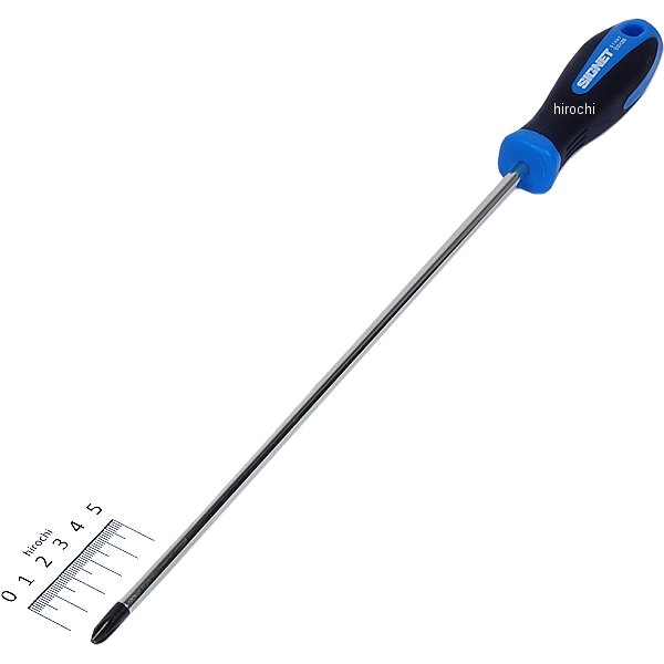 (+)#2X300 ソフトグリップロングドライバー