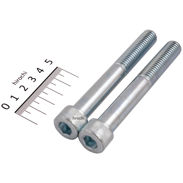 ライザーボルト 1/2-13X4インチ メッキ 2本セット ハーレー用