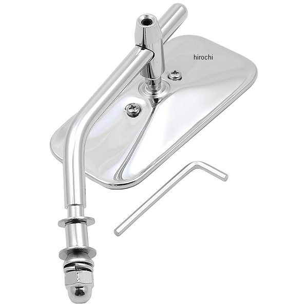 ミラー スクエアー 左右共通 クローム (1個売り)