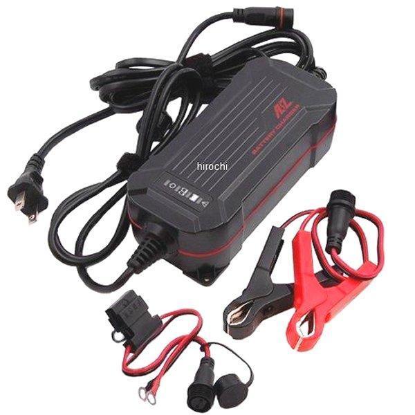 ACH-200 AZ エーゼット リチウムバッテリー充電器 ワニ口クリップ 車両側ケーブル付き 12V 2Ah-28Ah