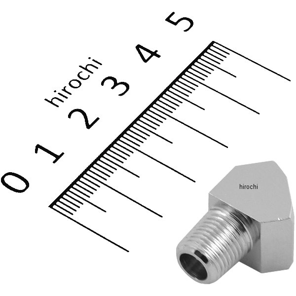 【セール特価】 オイルゲージフィッティング 45°エルボー.1/8"オスNPT to 1/8"メス NPT