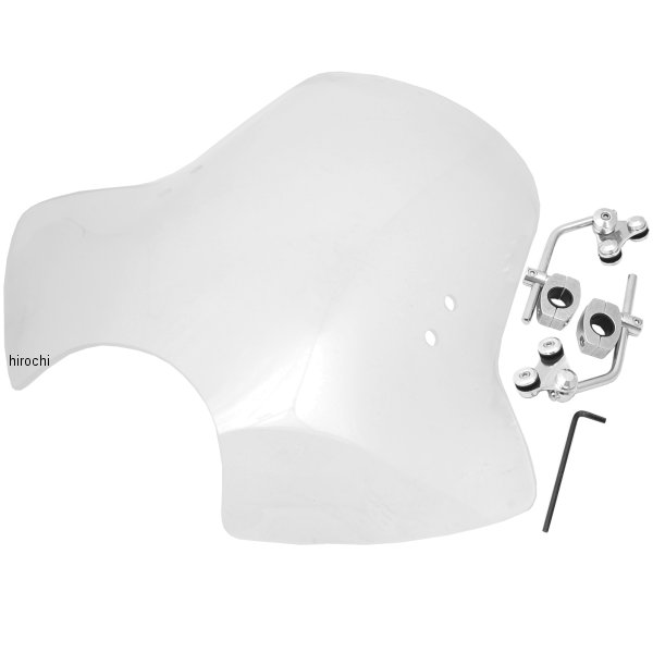 ウインドシールド デーモン ハンドル取付金具付 クリア