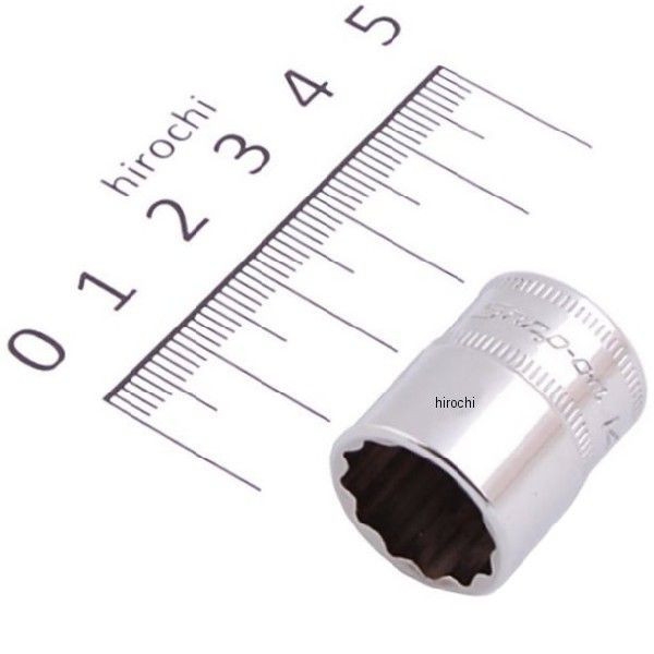 フランクドライブ 1/4インチ シャロー ソケット 12角 14mm