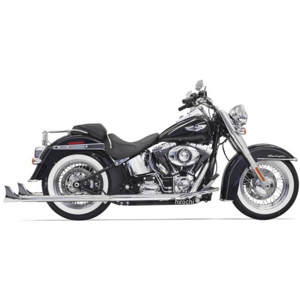 フルエキゾースト フィッシュテール 36"/2.25" 07年-17年 ソフテイル バッフル無