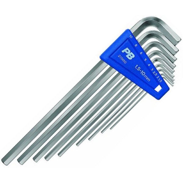 スイスツールズ  Swiss Tools ホルダー付6角棒レンチセットロング(パックナシ) (ミリ)