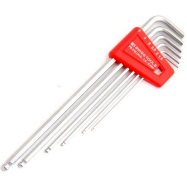 スイスツールズ  Swiss Tools ボール付ロング6角棒レンチセット (ミリ)