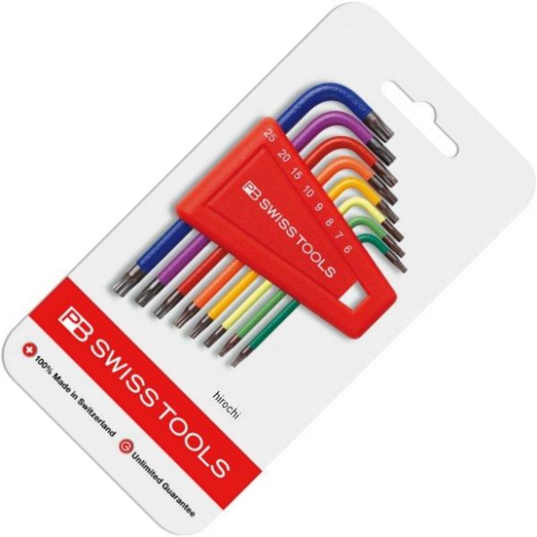 スイスツールズ  Swiss Tools L型レインボーヘクスローブレンチセット