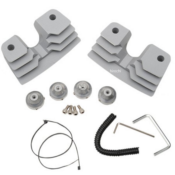 スパークプラグ ヘッドボルトカバー 99年-17年 Twin Cam フィン シルバー