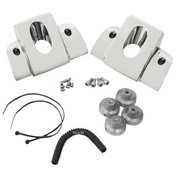 スパークプラグ ヘッドボルトカバー 99年-17年 Twin Cam スムース クローム