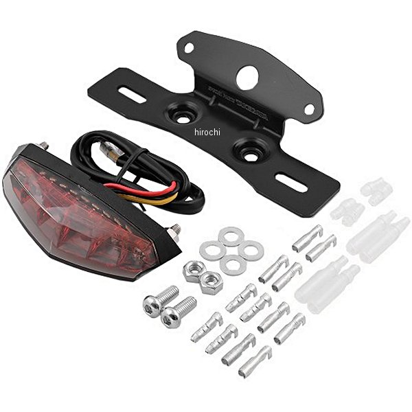 12V 電源 ブラケット付き LED ミニテールランプ レッド 汎用