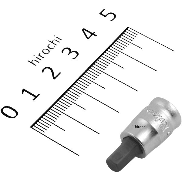 Z-EAL 1/4"(6.35mm)SQ. ヘックスビットソケット 全長25mm 5mm