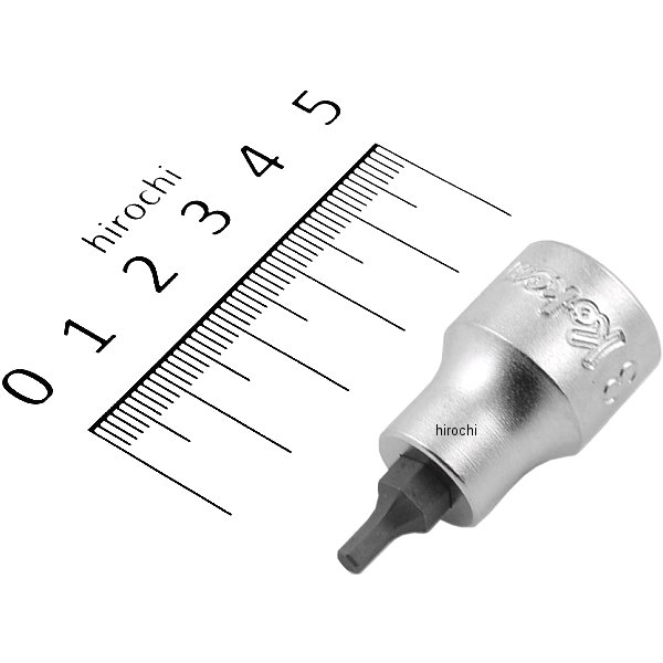 3/8インチsq ヘックスビットソケット 全長38mm 3mm