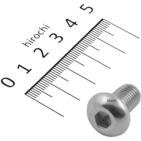 SUS304 六角穴付きボタンキャップボルト M10x15 P1.25 ステンレス 1個入り