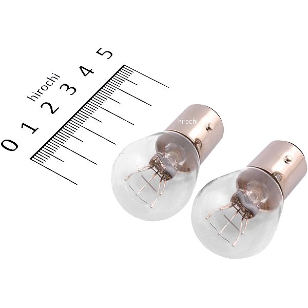 口金ダブル球 12V18/5W ストップ/テール球 (クリア) 耐震 (2個入り)