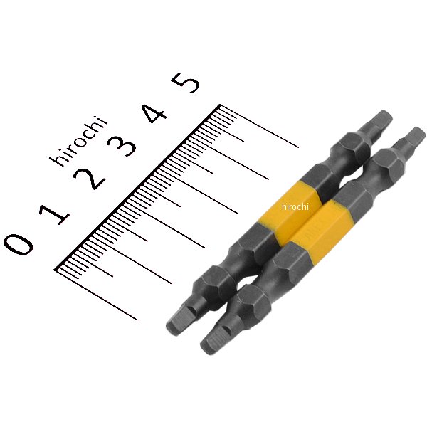 カラー四角(スクエアー)ビット2本#2X65