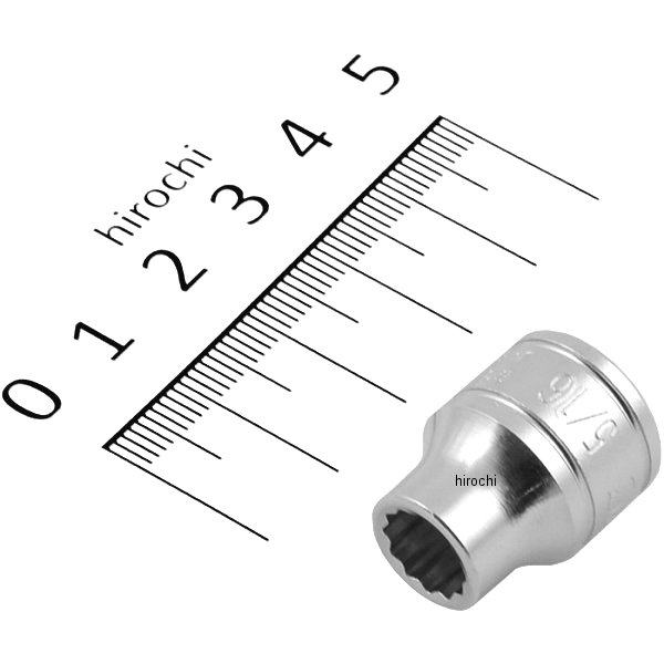 B3-5/16W  京都機械工具 9.5sq ソケット(12角) 5/16インチ