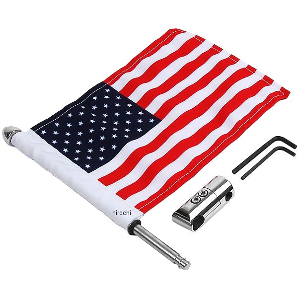 アンテナ 旗取付セット 長さ228mm アメリカ国旗
