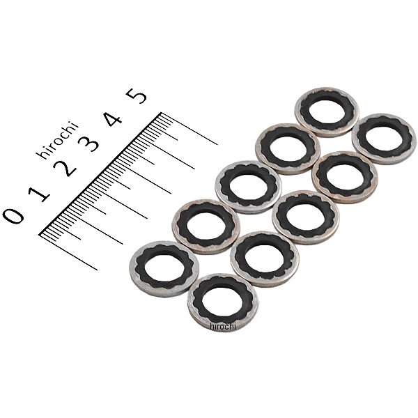 バンジョー ワッシャー 3/8インチ(9.5mm)/10mm (10個入り)