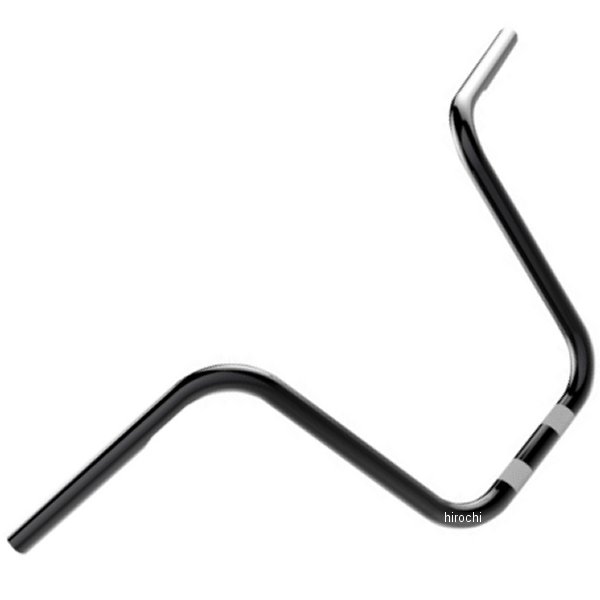 1インチハンドルバー ナロー 12インチ 黒