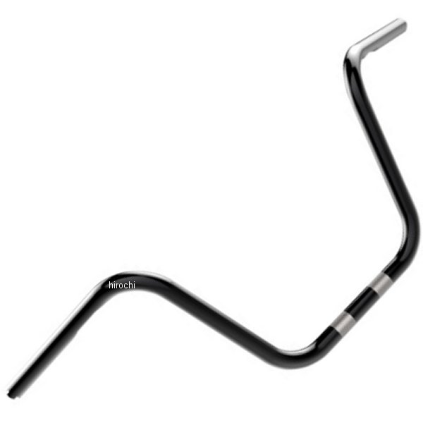 1インチ ハンドルバー 10インチ エイプ (穴あけ加工) 黒