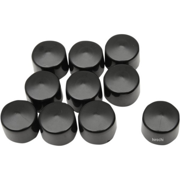 ボルトカバー 3/8インチ(9.5mm)六角ボルト/ナット、9/16インチ(14mm)レンチ用/深さ.620インチ (10個入り) 黒