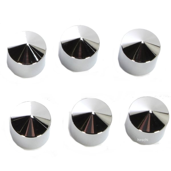 ボルトキャップ ロッカーボックス クローム (6個入り)