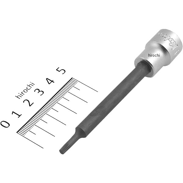 3/8インチsq 3重4角ビットソケット(XZN) 全長100mm M4