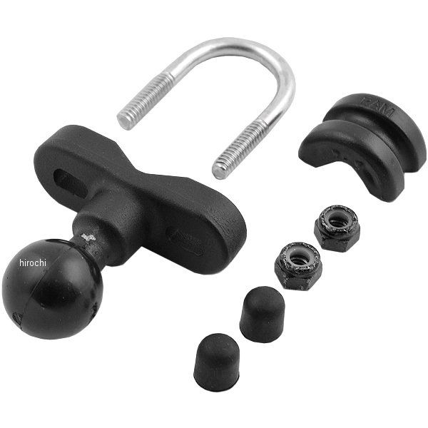 U字クランプ オートバイ バーハンドル用 汎用 φ13mm-φ31mmに対応 黒