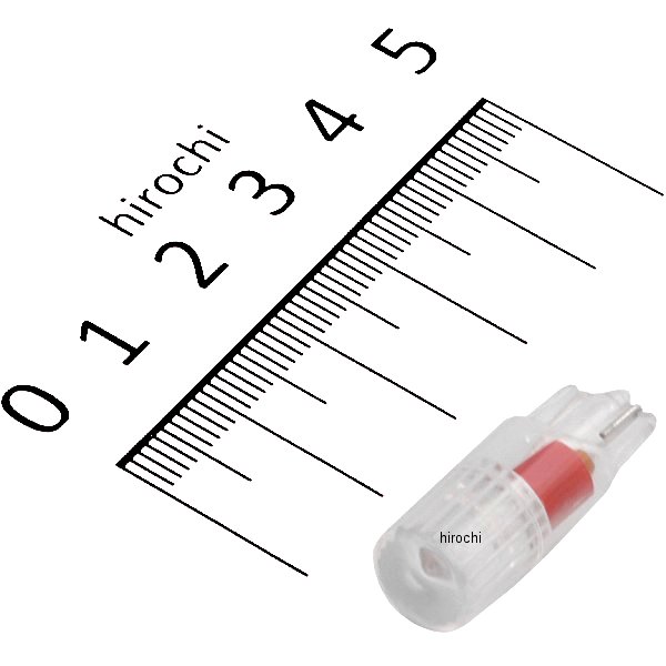 メーター ポジション ライセンス用 集光タイプL700 12v ウェッジ(中) レッド