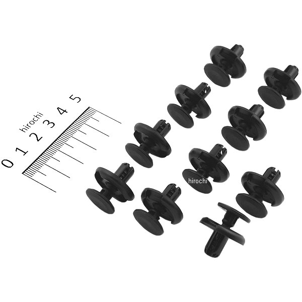 1.2-2.3mm/φ7.0mm プッシュリベットクリップ(10個)