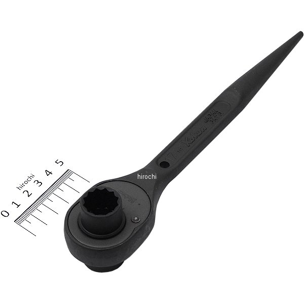 両口シノ付ショートラチェット 17mmx19mm