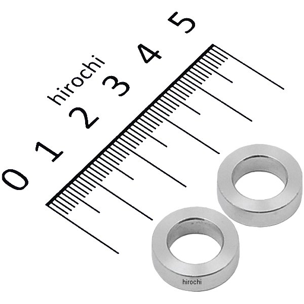 ヘッドライトステーカラー φ10x16.5x5t シルバー