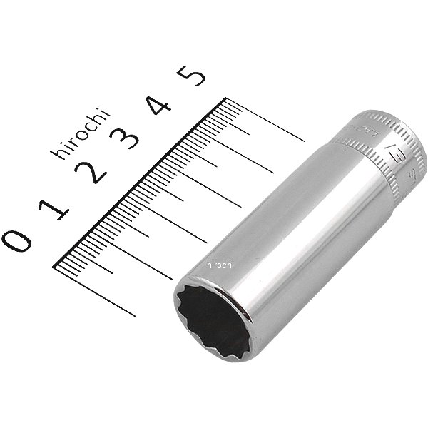 フランクドライブ 1/4インチ ディープ ソケット 12角 13mm