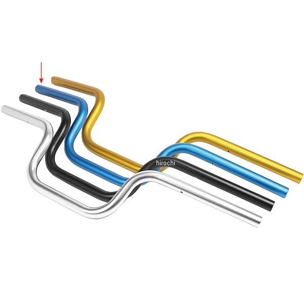 アルミステアリングハンドルパイプ Z125 PRO マットブルー