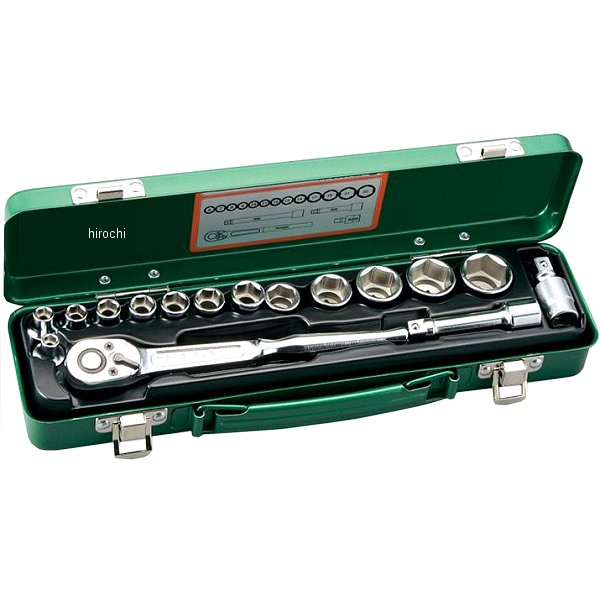 ソケットレンチセット 産業機械 自動車 バイク用 差込角 9.5mm (3/8インチ)