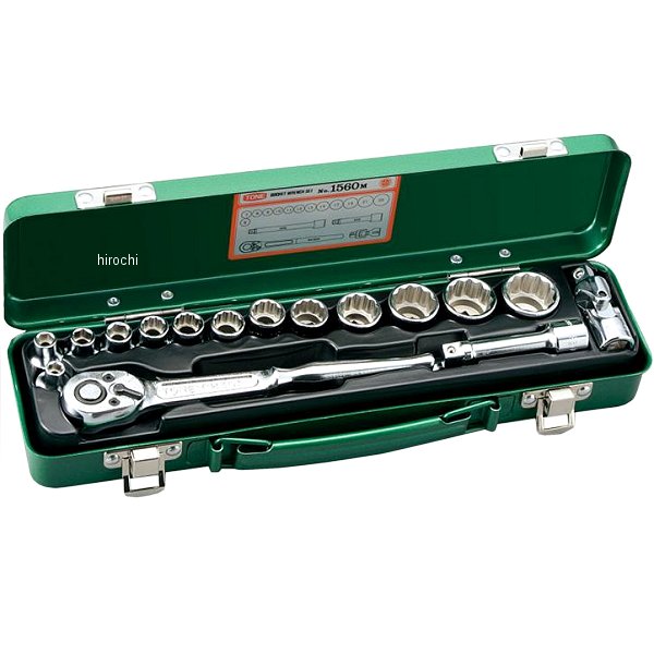 ソケットレンチセット 産業機械 自動車 バイク用 差込角 9.5mm (3/8インチ)