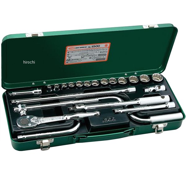 ソケットレンチセット 産業機械 自動車 バイク用 インチ 差込角 9.5mm (3/8インチ)