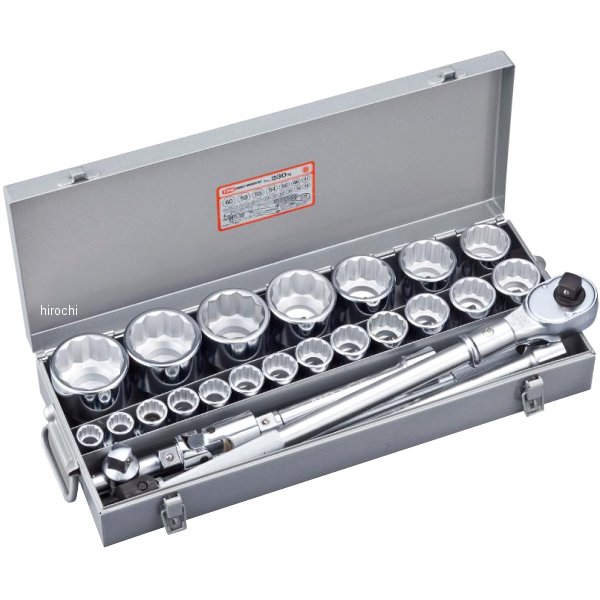 ソケットレンチセット 大型機械 車両 土木建築用 差込角 19mm (3/4インチ)