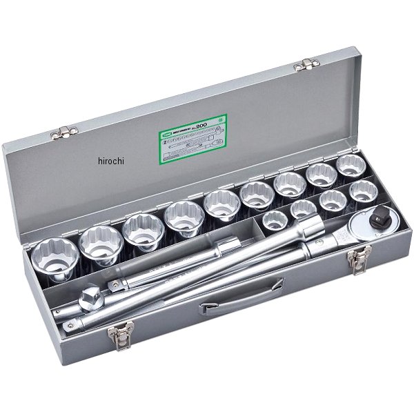 ソケットレンチセット 大型機械 車両 土木建築用 インチ 差込角 19mm (3/4インチ)