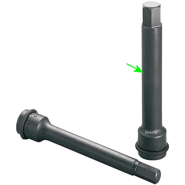 インパクト用 ロングヘキサゴンソケット 対辺 17mm 長さ 150mm 差込角 12.7mm (1/2インチ)