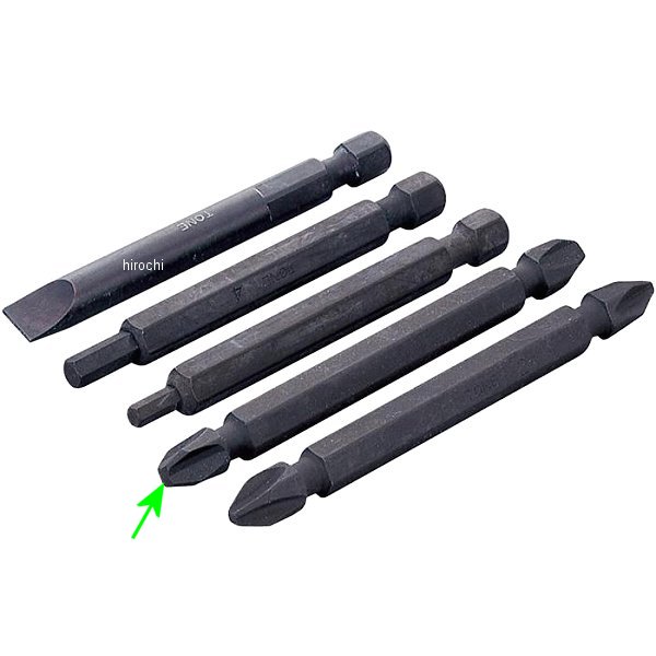 ドライバー ビット (+) No.3 長さ 53mm ビット 二面幅 6.35mm (1/4インチ)