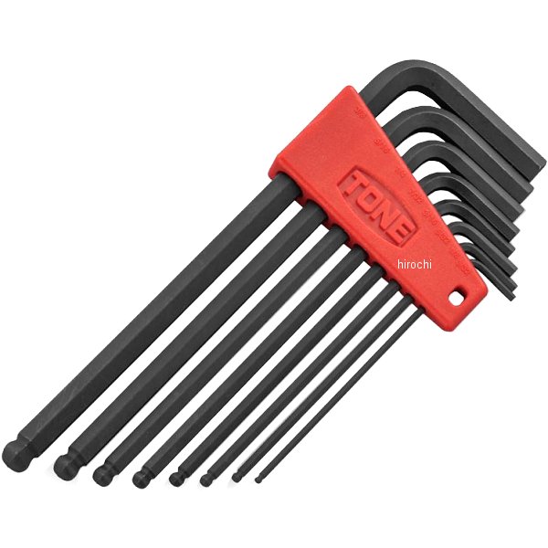 ロングボールポイントL形レンチセット インチ