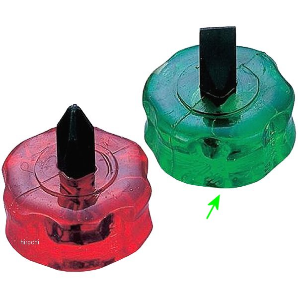 超ミニスタビードライバー (-) 0.8x7.2 長さ 14mm グリーン