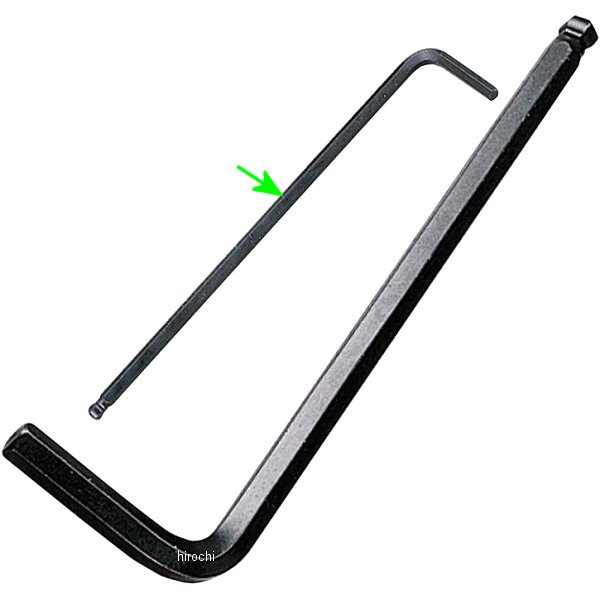 ロングボールポイント L形レンチ サイズ 4mm 長さ 131mm