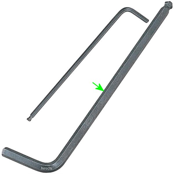 ロングボールポイント L形レンチ(インチ) サイズ 1/4インチ 長さ 160mm