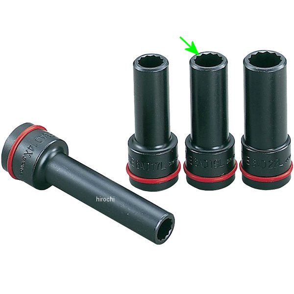 ヘッドボルト・フライホイルソケット 対辺 19mm 長さ 100mm 差込角 19mm (3/4インチ)