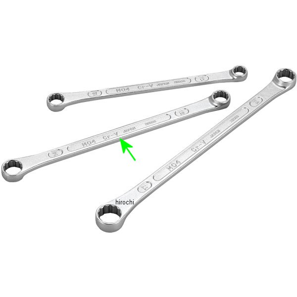 超ロング めがねレンチ (ストレート) 両口 対辺 12-14mm 長さ 330mm