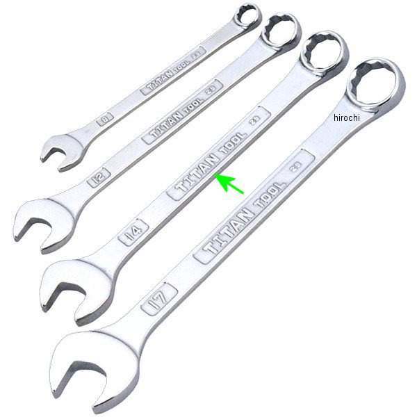 チタンツール コンビネーションスパナ サイズ 14mm 長さ 180mm 錆びない 非磁性 高強度 チタン